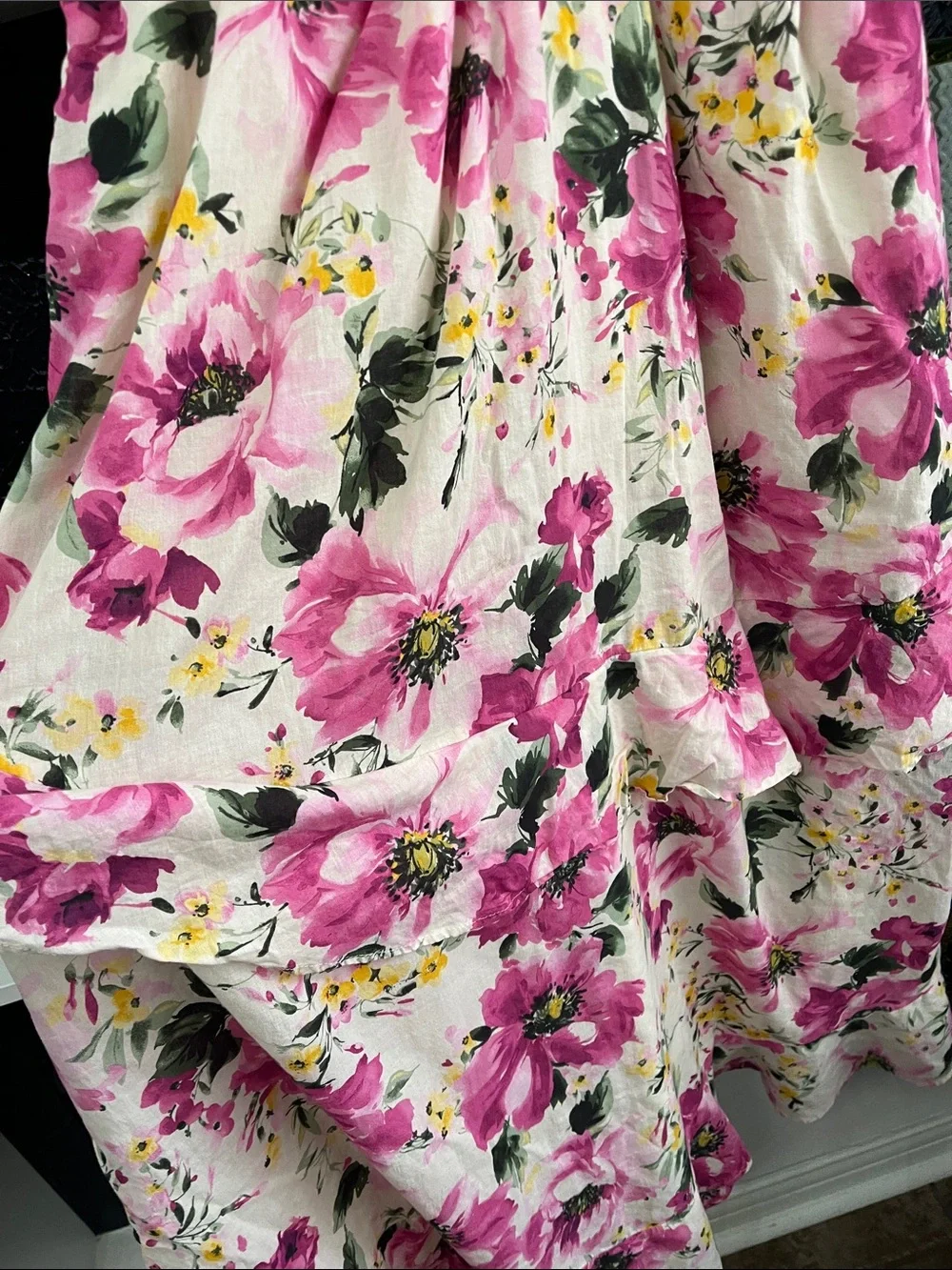 Abercrombie & Fitch Floral Maxi Dress in Pink and Cream LT